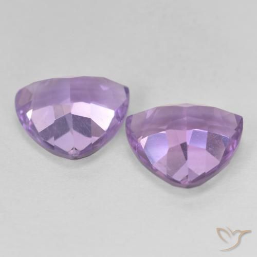 Shop natural 5.66ct Violet rose moyen Améthyste gems, Trillion, from Brésil at GemSelect. In stock, global shipping!