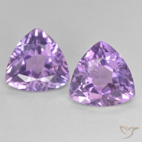 5.73ctw Naturel Violet moyen Améthyste, Trillion, VVS-VS