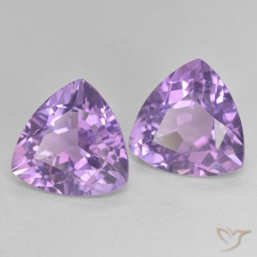 Shop natural 5.73ct Violet moyen Améthyste gems, Trillion, from Brésil at GemSelect. In stock, global shipping!