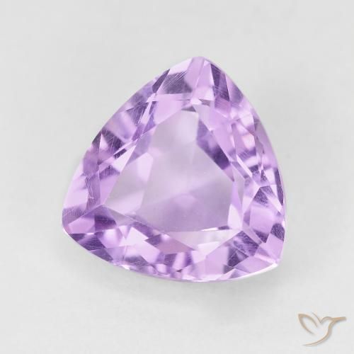 Améthyste Violet iris rosâtre naturelle Trillion, 3.26 ct, VVS-VS