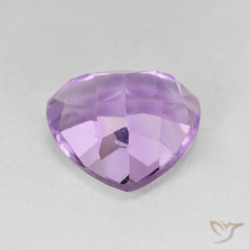 Améthyste Violet iris rosâtre naturelle Trillion, 3.26 ct, VVS-VS