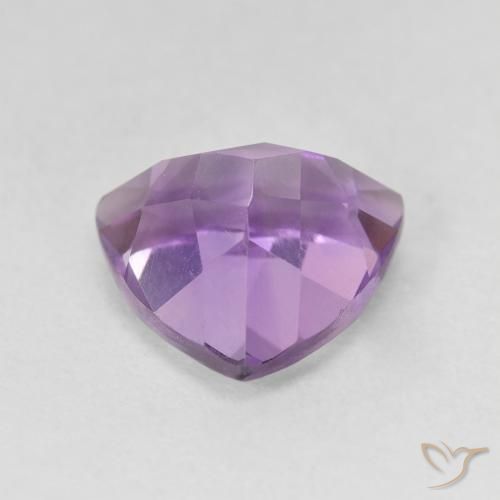 Améthyste Pourpre violacé moyen naturelle Trillion, 3.17 ct, VVS-VS