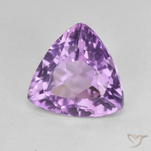 Améthyste Violet violacé naturelle Trillion, 2.96 ct, VVS-VS