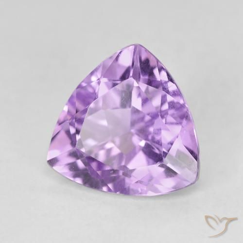 Améthyste Pourpre violacé moyen naturelle Trillion, 2.85 ct, VVS-VS