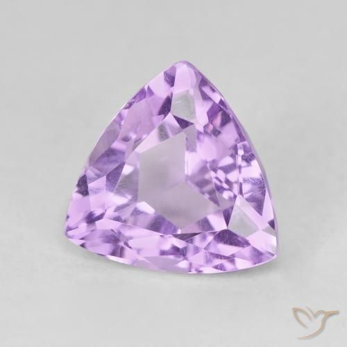 Améthyste Pourpre violacé moyen naturelle Trillion, 3.01 ct, VVS-VS