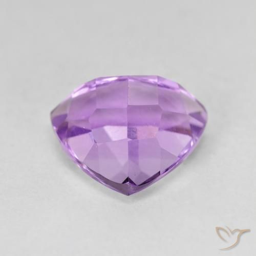 Améthyste Pourpre violacé moyen naturelle Trillion, 3.01 ct, VVS-VS