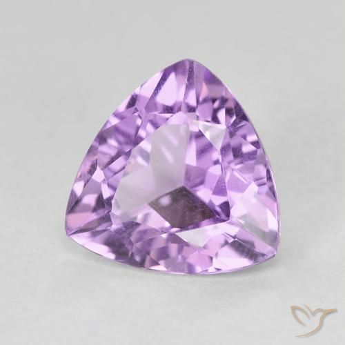 Améthyste Pourpre violacé moyen naturelle Trillion, 2.86 ct, VVS-VS