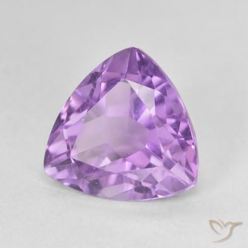 Améthyste Violet Iris naturelle Trillion, 3.06 ct, VVS-VS