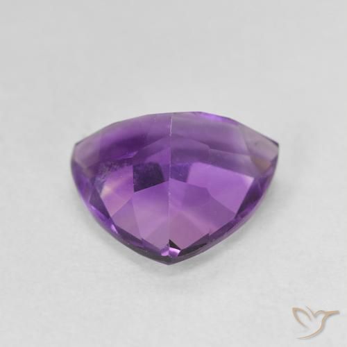 Améthyste Violet violacé naturelle Trillion, 2.61 ct, VVS-VS