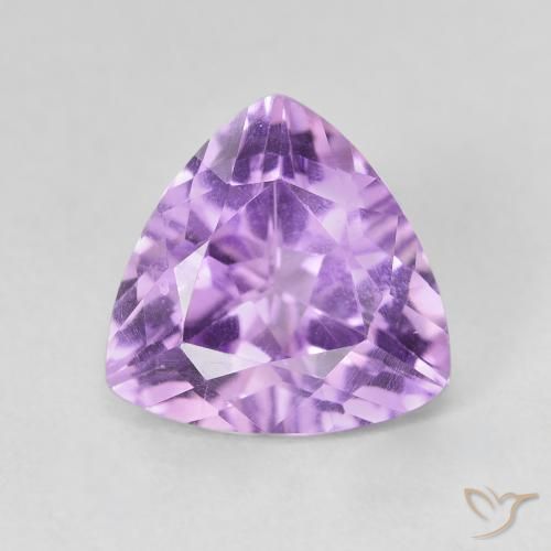 Améthyste Violet moyen naturelle Trillion, 3.00 ct, VVS-VS