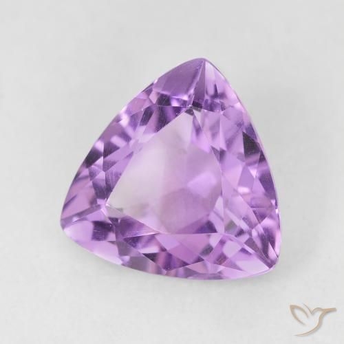 Améthyste Medium Light Purplish-Violet naturelle Trillion, 2.77 ct, VVS-VS