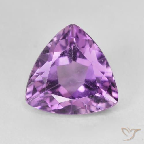 3.20ct Naturel Medium Light Purplish-Violet Améthyste, Trillion, VVS-VS