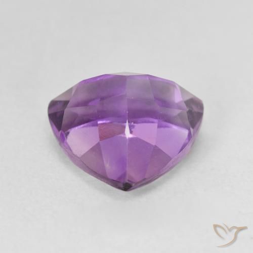 Améthyste Medium Light Purplish-Violet naturelle Trillion, 3.20 ct, VVS-VS