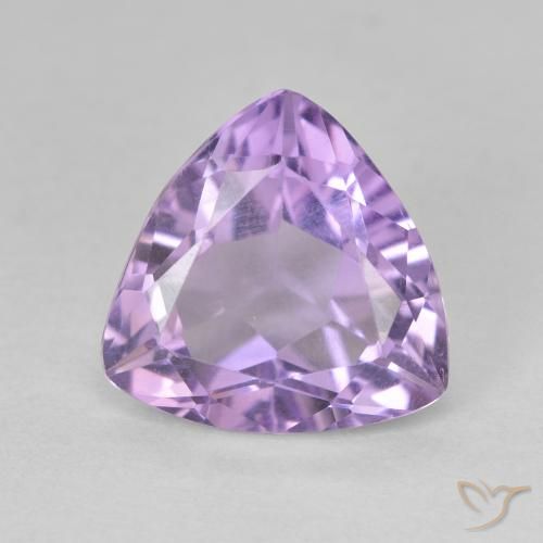 2.87ct Naturel Violet Rosâtre Améthyste, Trillion, VVS-VS