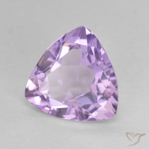 Améthyste Violet Rosâtre naturelle Trillion, 2.87 ct, VVS-VS