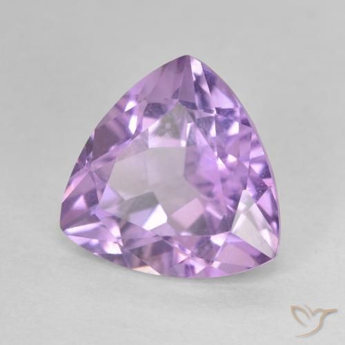Améthyste Violet Rosâtre naturelle Trillion, 2.93 ct, VS