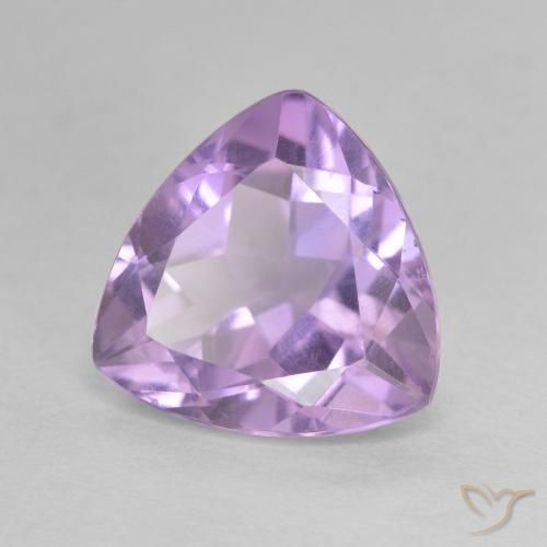Améthyste Violet moyen naturelle Trillion, 2.86 ct, VS