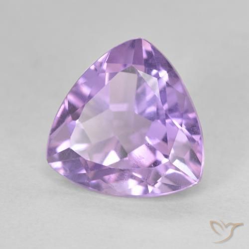 Améthyste Violet Rosâtre naturelle Trillion, 3.12 ct, VS