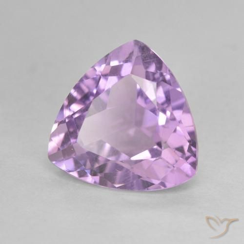 Améthyste Violet moyen naturelle Trillion, 3.01 ct, VS