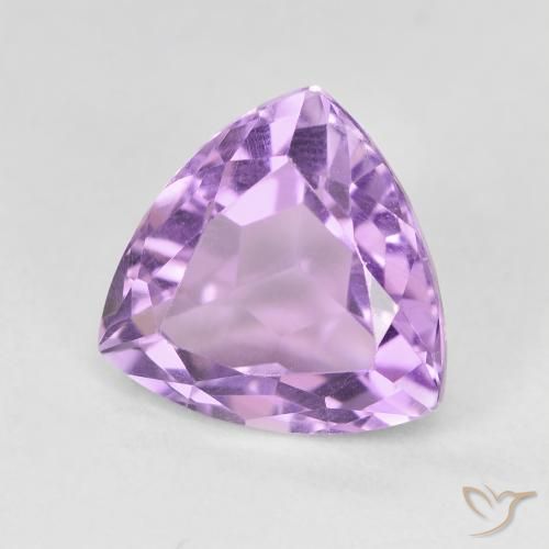 Améthyste Violet rose moyen naturelle Trillion, 3.37 ct, VVS-VS
