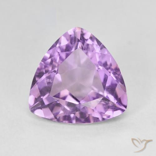 2.86ct Naturel Violet Rosâtre Améthyste, Trillion, VVS-VS