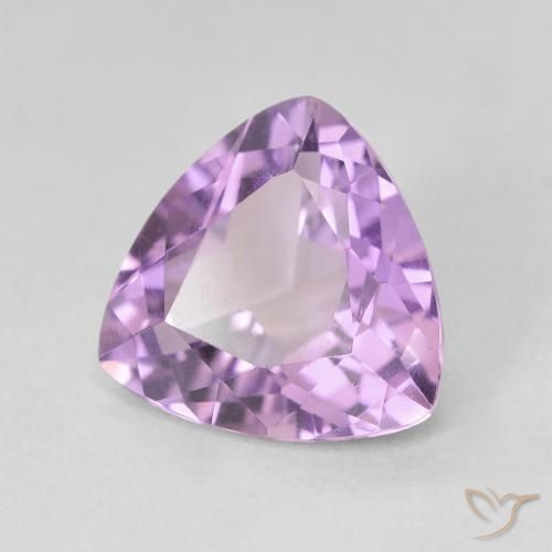 Améthyste Violet Rosâtre naturelle Trillion, 2.86 ct, VVS-VS