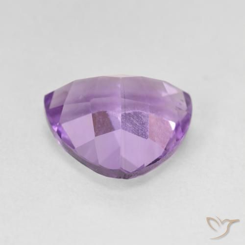 Améthyste Violet Rosâtre naturelle Trillion, 2.86 ct, VVS-VS