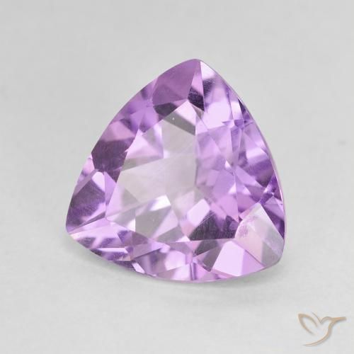 Améthyste Violet rose moyen naturelle Trillion, 2.64 ct, VVS-VS