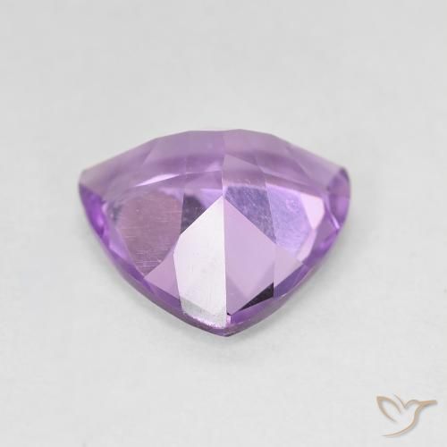 Améthyste Violet rose moyen naturelle Trillion, 2.64 ct, VVS-VS