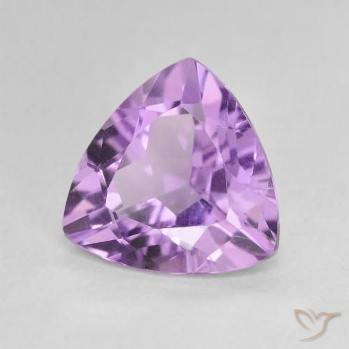 Améthyste Violet moyen naturelle Trillion, 2.75 ct, VVS-VS