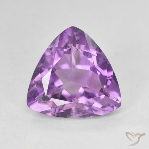 2.92ct Naturel Violet Rosâtre Améthyste, Trillion, VVS-VS