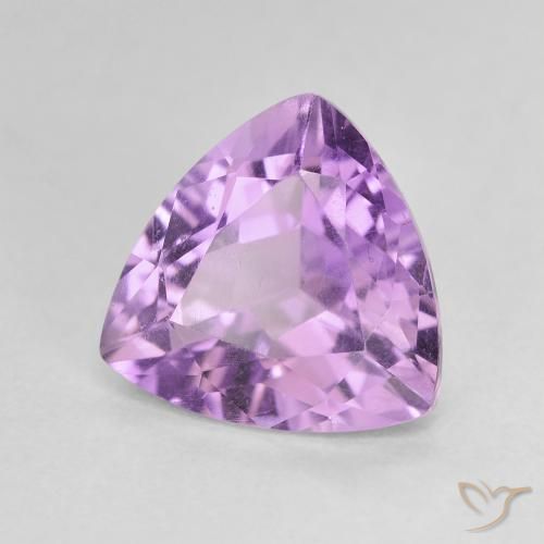 Améthyste Pourpre violacé moyen naturelle Trillion, 2.93 ct, VVS-VS