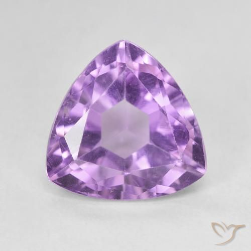 3.28ct Naturel Violet moyen Améthyste, Trillion, VVS-VS