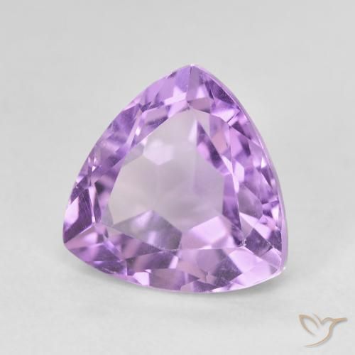 Améthyste Violet moyen naturelle Trillion, 3.28 ct, VVS-VS