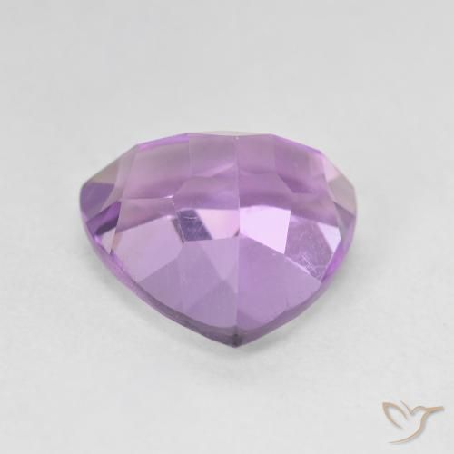 Améthyste Violet moyen naturelle Trillion, 3.28 ct, VVS-VS