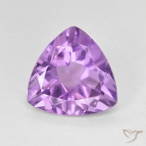 2.70ct Naturel Violet rose moyen Améthyste, Trillion, VVS-VS