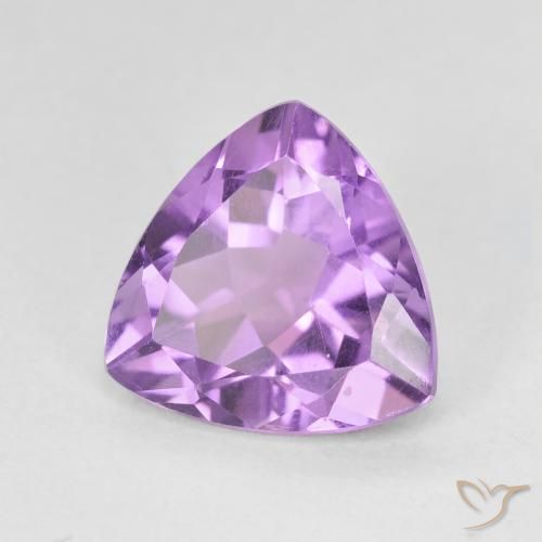 Améthyste Violet rose moyen naturelle Trillion, 2.70 ct, VVS-VS