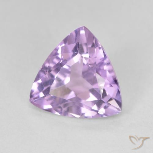 Améthyste Violet iris rosâtre naturelle Trillion, 2.78 ct, VVS-VS