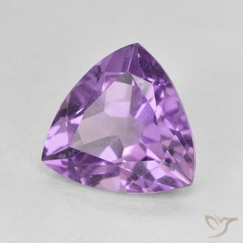 Améthyste Violet Iris naturelle Trillion, 2.82 ct, VVS-VS