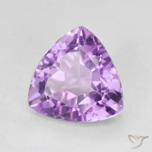 Améthyste Violet Iris naturelle Trillion, 2.93 ct, VVS-VS