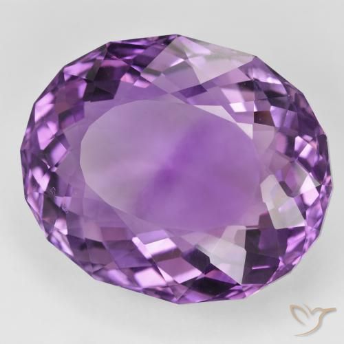 Améthyste Pourpre violacé profond naturelle ovale, 42.47 ct, VVS