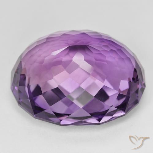 Améthyste Pourpre violacé profond naturelle ovale, 42.47 ct, VVS