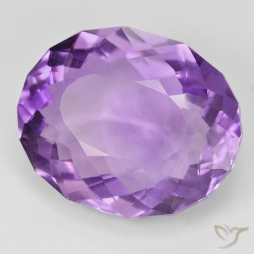 Améthyste Violet vif naturelle ovale, 31.19 ct, VVS