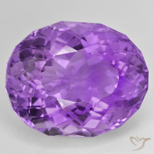 44.60ct Naturel Violet vif Améthyste, ovale, VVS
