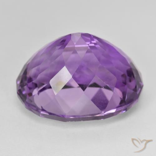 Améthyste Violet violacé naturelle ovale, 30.35 ct, VVS