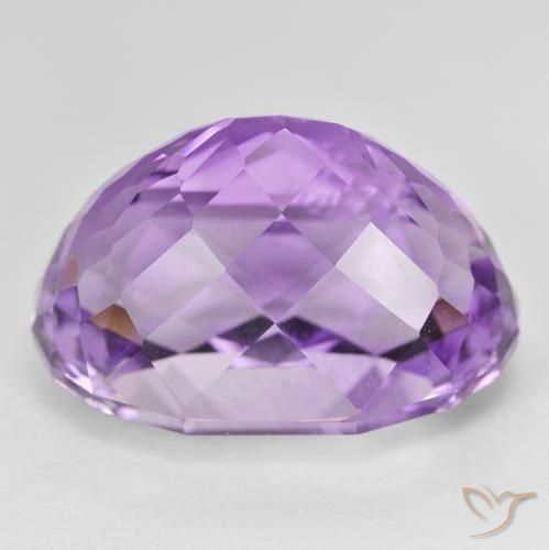 Améthyste Violet intense naturelle ovale, 31.99 ct, VVS-VS