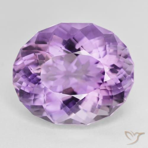 16.36ct Naturel Violet Rosâtre Améthyste, ovale, VVS-VS