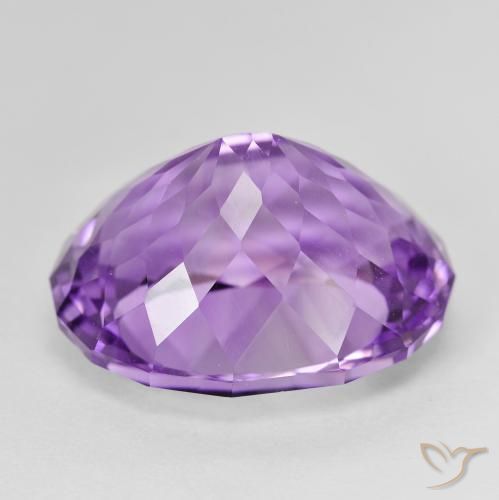 Améthyste Violet Rosâtre naturelle ovale, 16.36 ct, VVS-VS