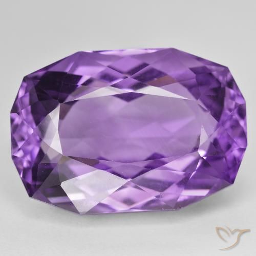36.31ct Naturel Violet moyen Améthyste, Coussin, VVS-VS