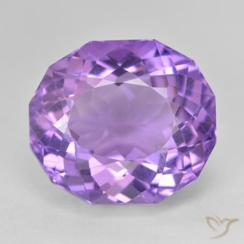 17.75ct Naturel Violet moyen Améthyste, ovale, VVS-VS